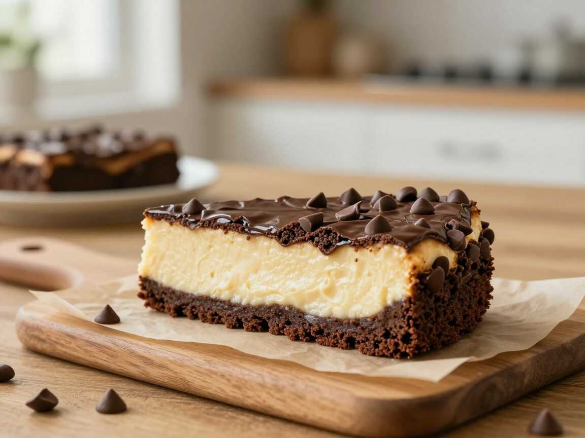 Schoko-Cheesecake-Brownies mit Chocolate Chips – unglaublich cremig und herrlich saftig