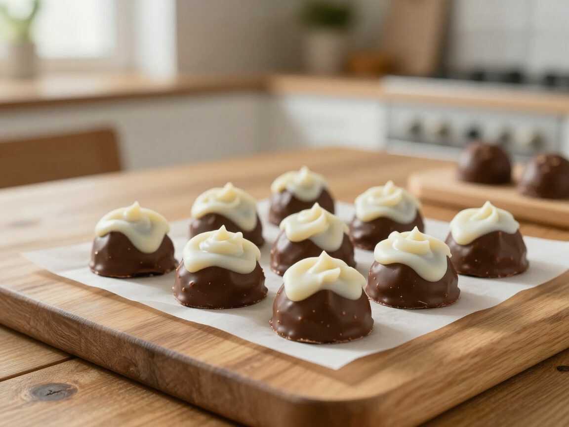 Schoko-Cookie-Trüffel mit weißer Schokolade – cremige Kugeln ohne Backen