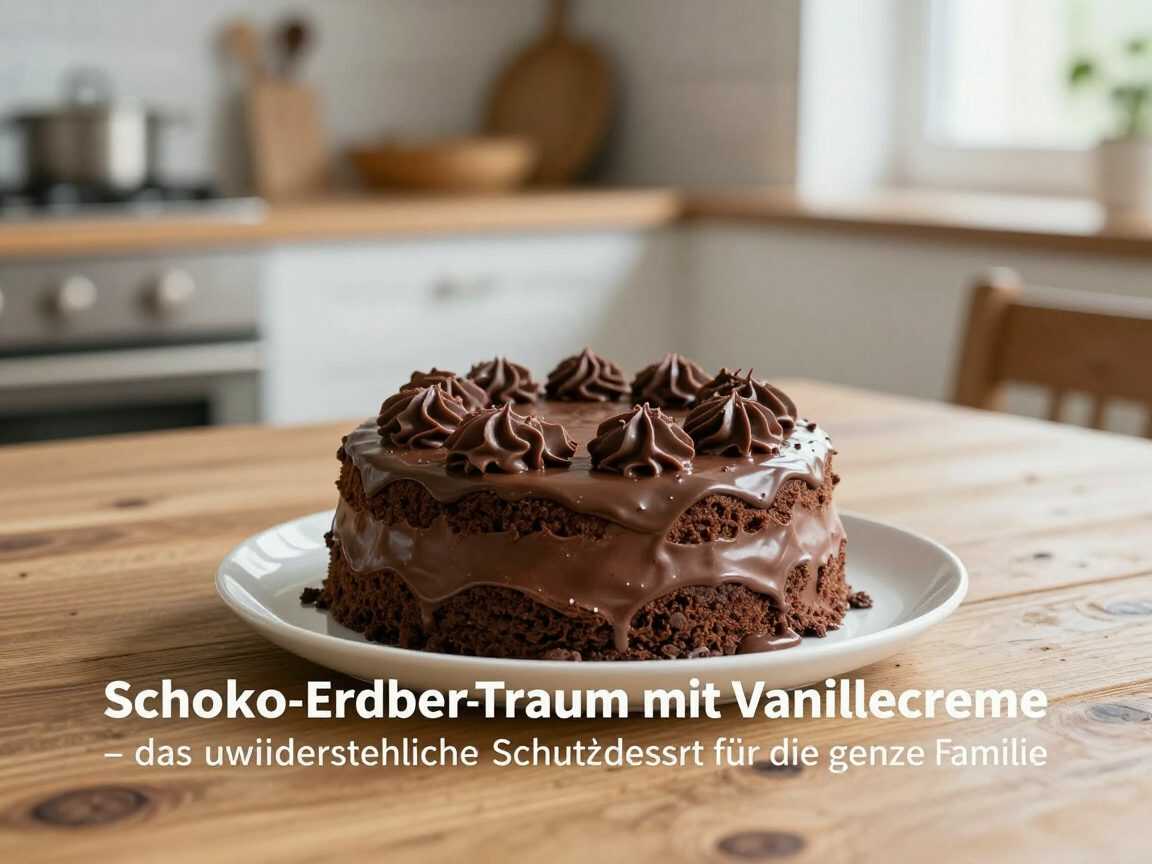 Schoko-Erdbeer-Traum mit Vanillecreme – das unwiderstehliche Schichtdessert für die ganze Familie