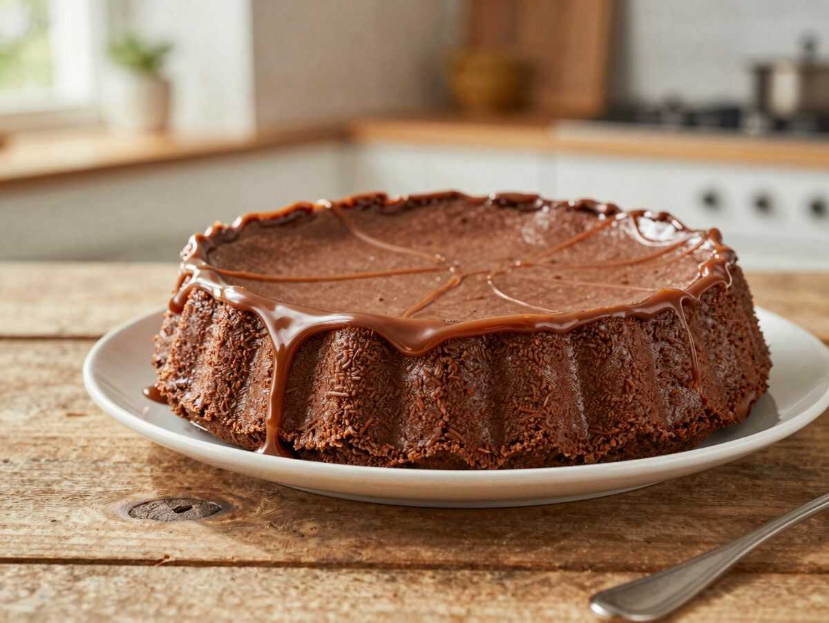 Schoko-Flan-Kuchen mit Karamell: Dieser cremige Schichtkuchen sieht spektakulär aus und ist überraschend einfach