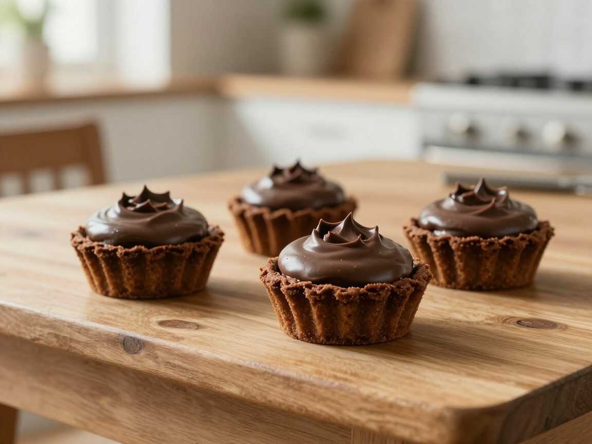 Schoko-Tartelettes mit flüssigem Kern – außen knusprig, innen unwiderstehlich cremig