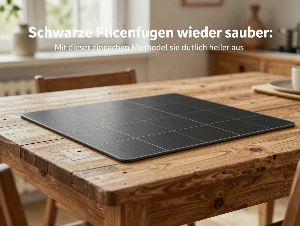Schwarze Fliesenfugen wieder sauber: Mit dieser einfachen Methode sehen sie deutlich heller aus