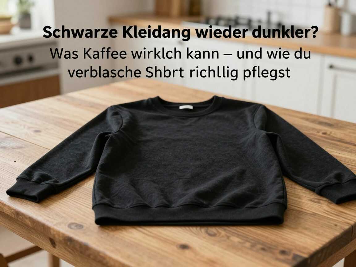 Schwarze Kleidung wieder dunkler? Was Kaffee wirklich kann – und wie du verblasste Shirts richtig pflegst