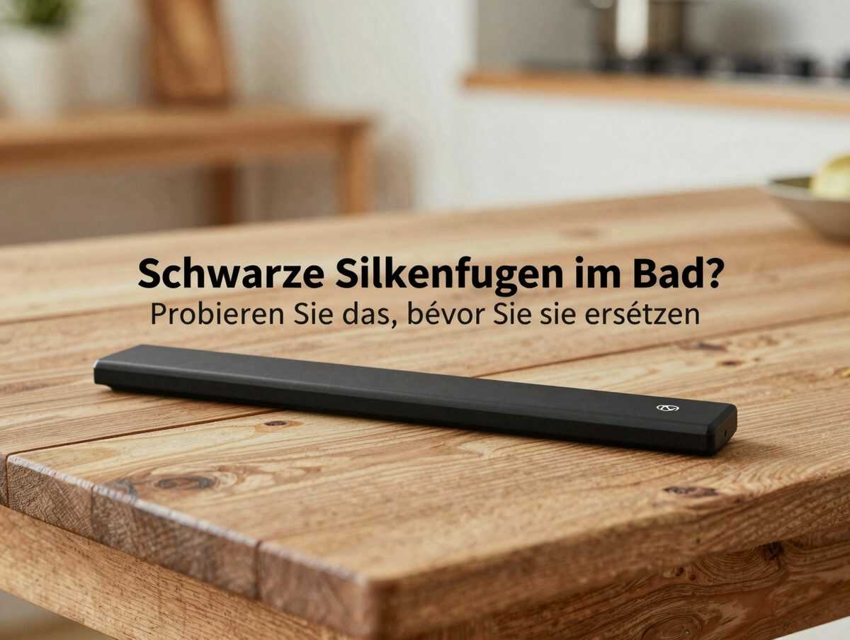 Schwarze Silikonfugen im Bad? Probieren Sie das, bevor Sie sie ersetzen
