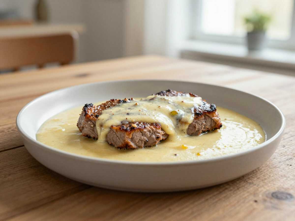 Schweinefilet in cremiger Honig-Senf-Sauce – zart, würzig und einfach aus dem Ofen