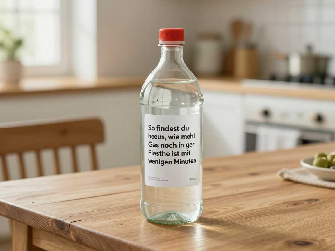 So findest du heraus, wie viel Gas noch in der Flasche ist – mit warmem Wasser in wenigen Minuten