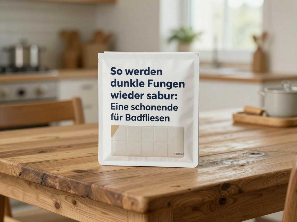 So werden dunkle Fugen wieder sauber: Eine schonende Methode für Badfliesen