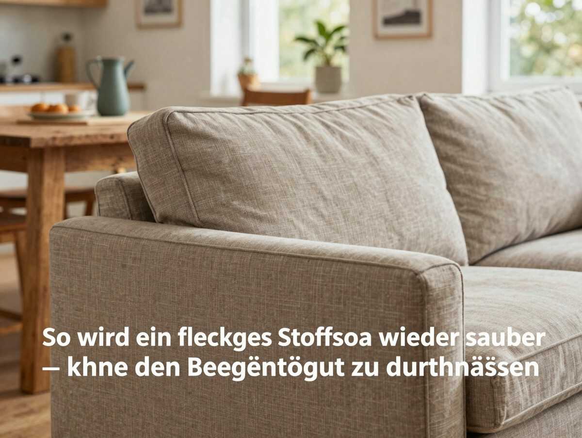 So wird ein fleckiges Stoffsofa wieder sauber – ohne den Bezug zu durchnässen