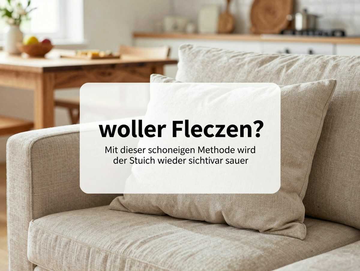 Sofa voller Flecken? Mit dieser schonenden Methode wird der Stoff wieder sichtbar sauber