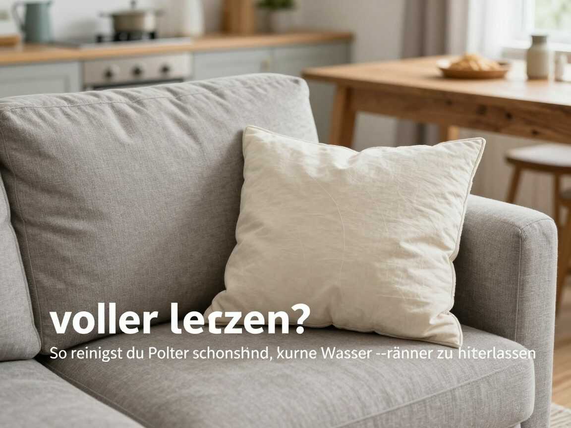 Sofa voller Flecken? So reinigst du Polster schonend, ohne Wasserränder zu hinterlassen