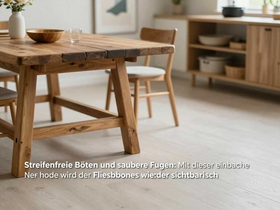 Streifenfreie Böden und saubere Fugen: Mit dieser einfachen Methode wird der Fliesenboden wieder sichtbar frisch