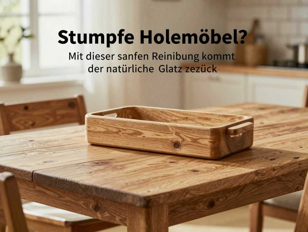 Stumpfe Holzmöbel? Mit dieser sanften Reinigung kommt der natürliche Glanz zurück