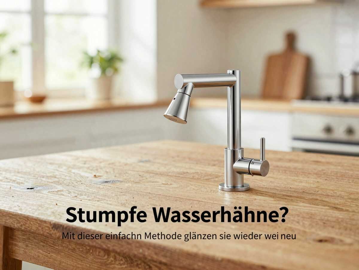 Stumpfe Wasserhähne? Mit dieser einfachen Methode glänzen sie wieder wie neu