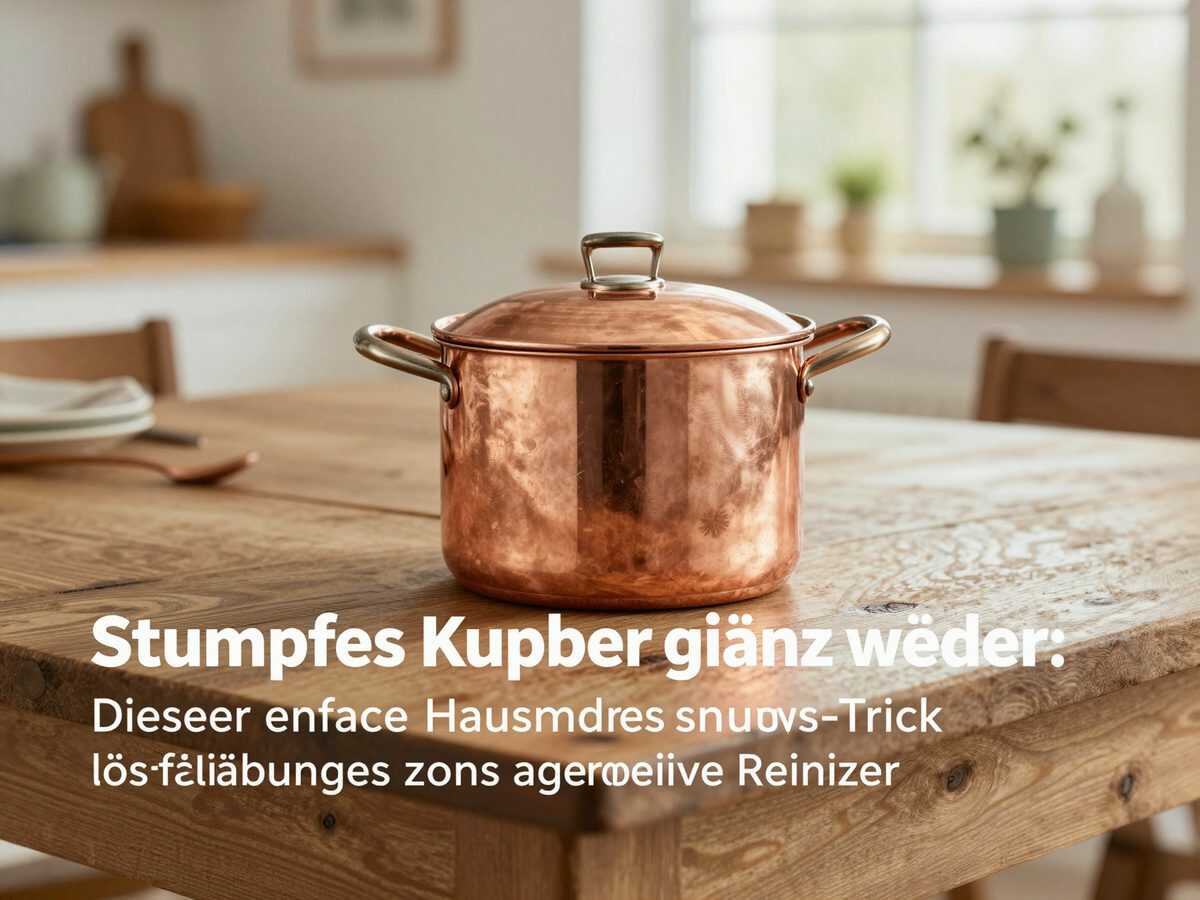 Stumpfes Kupfer glänzt wieder: Dieser einfache Hausmittel-Trick löst Verfärbungen ohne aggressive Reiniger