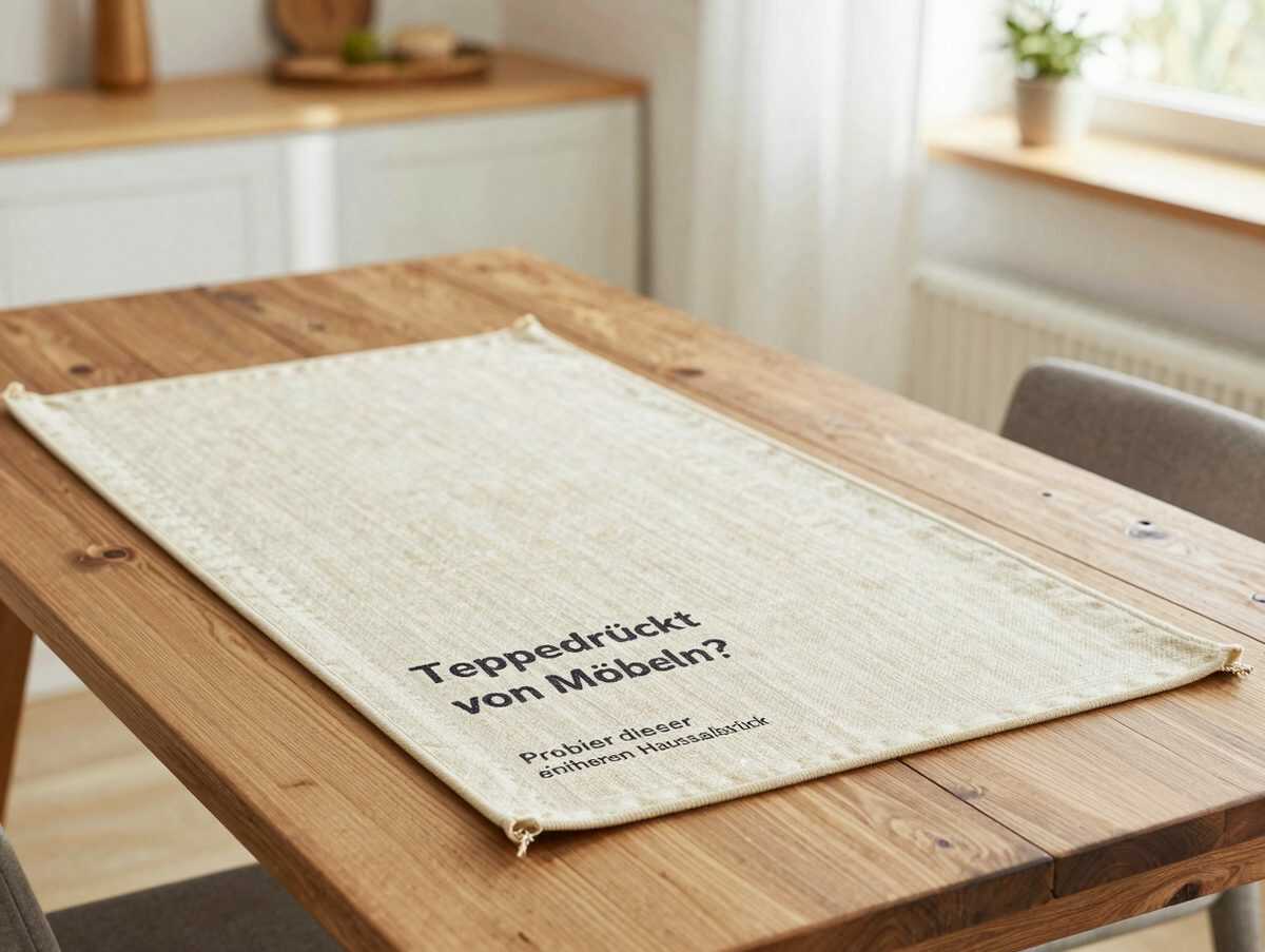 Teppich eingedrückt von Möbeln? Probier diesen einfachen Haushaltstrick