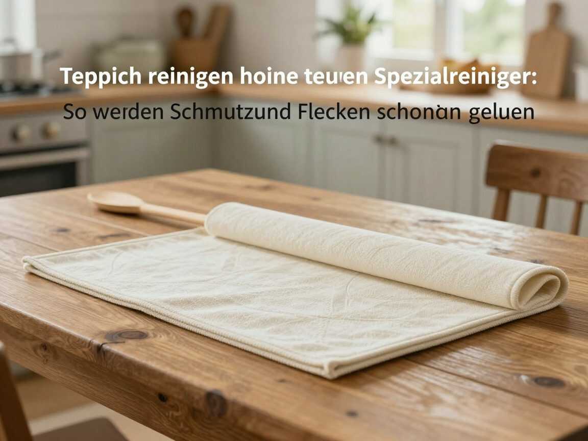 Teppich reinigen ohne teuren Spezialreiniger: So werden Schmutz und Flecken schonend gelöst