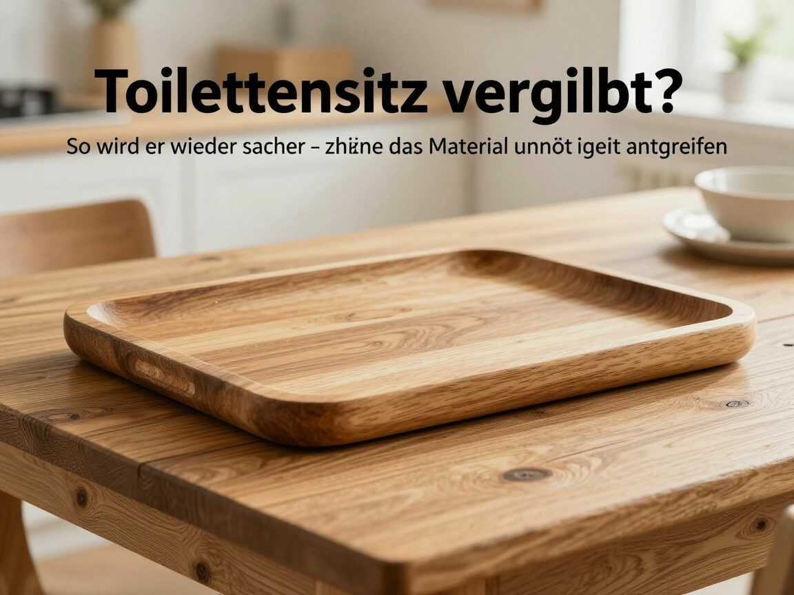 Toilettensitz vergilbt? So wird er wieder sauber – ohne das Material unnötig anzugreifen