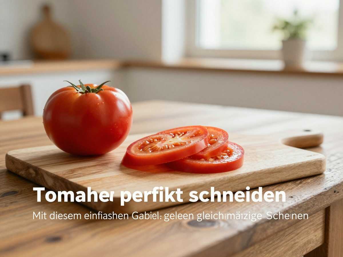 Tomaten perfekt schneiden: Mit diesem einfachen Gabel-Trick gelingen gleichmäßige Scheiben