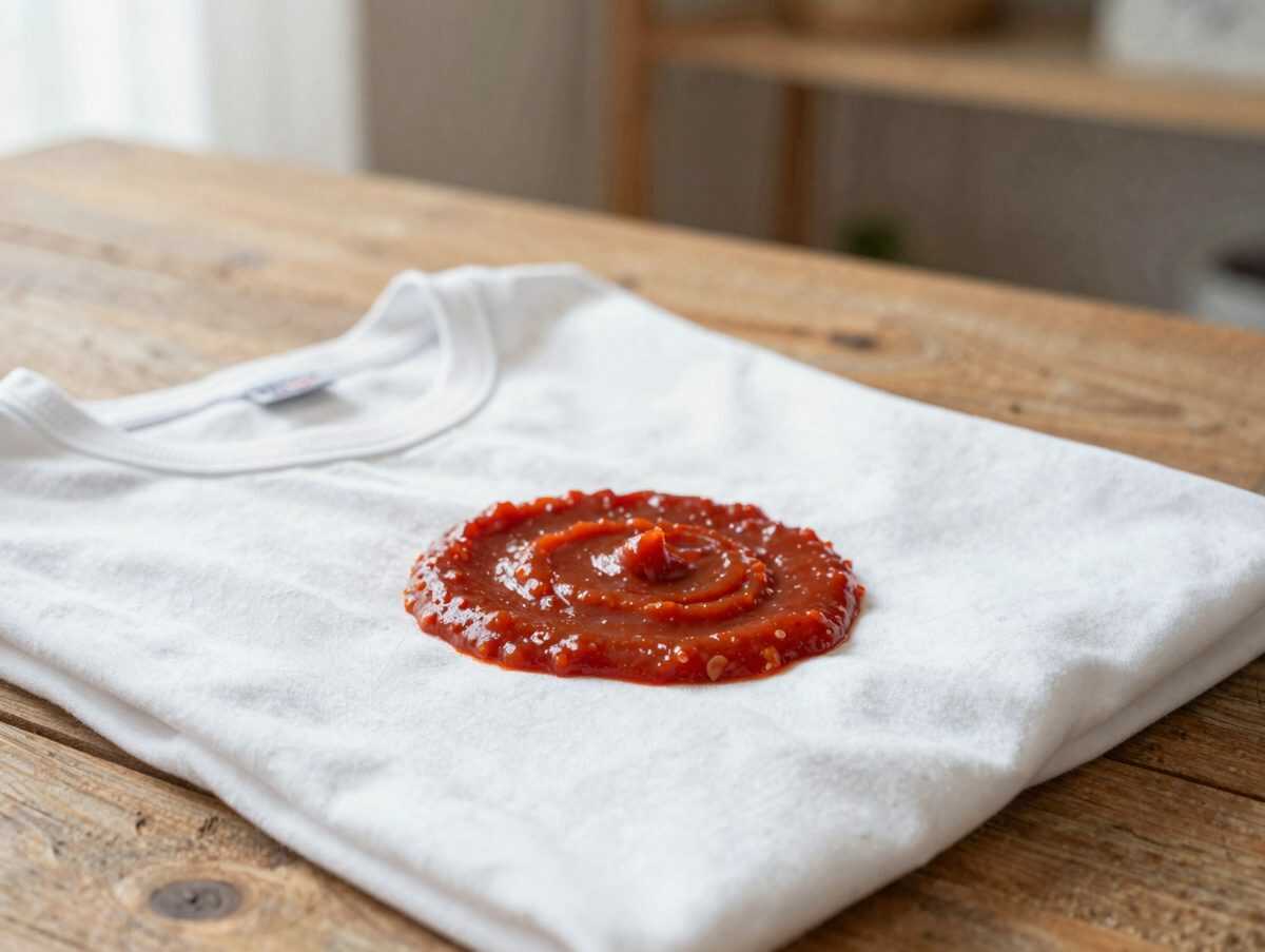 Tomatensoße auf weißer Kleidung? So behandelst du den Fleck, bevor er sich festsetzt