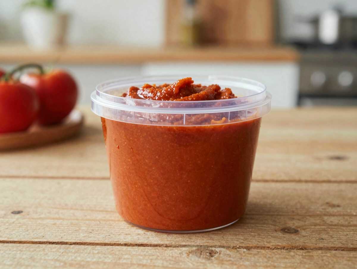 Tomatensoße im Plastikbehälter? So werden orange Flecken wieder deutlich heller