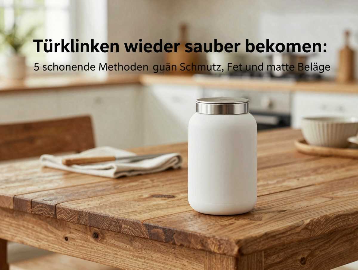 Türklinken wieder sauber bekommen: 5 schonende Methoden gegen Schmutz, Fett und matte Beläge