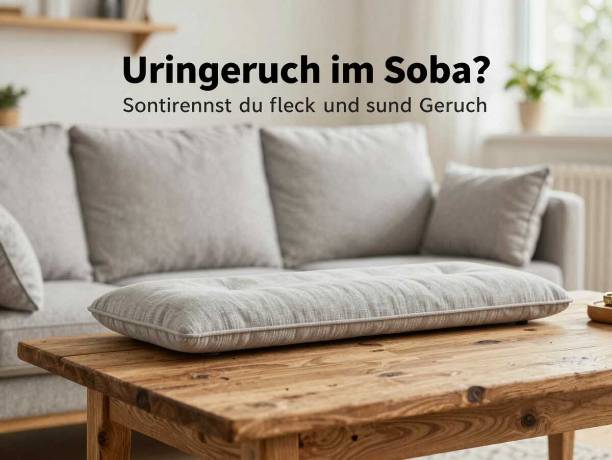 Uringeruch im Sofa? So entfernst du Fleck und Geruch, ohne den Polsterstoff zu durchnässen