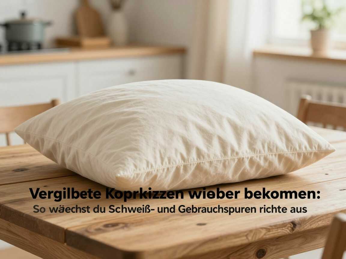 Vergilbte Kopfkissen wieder sauber bekommen: So wäschst du Schweiß- und Gebrauchsspuren richtig aus