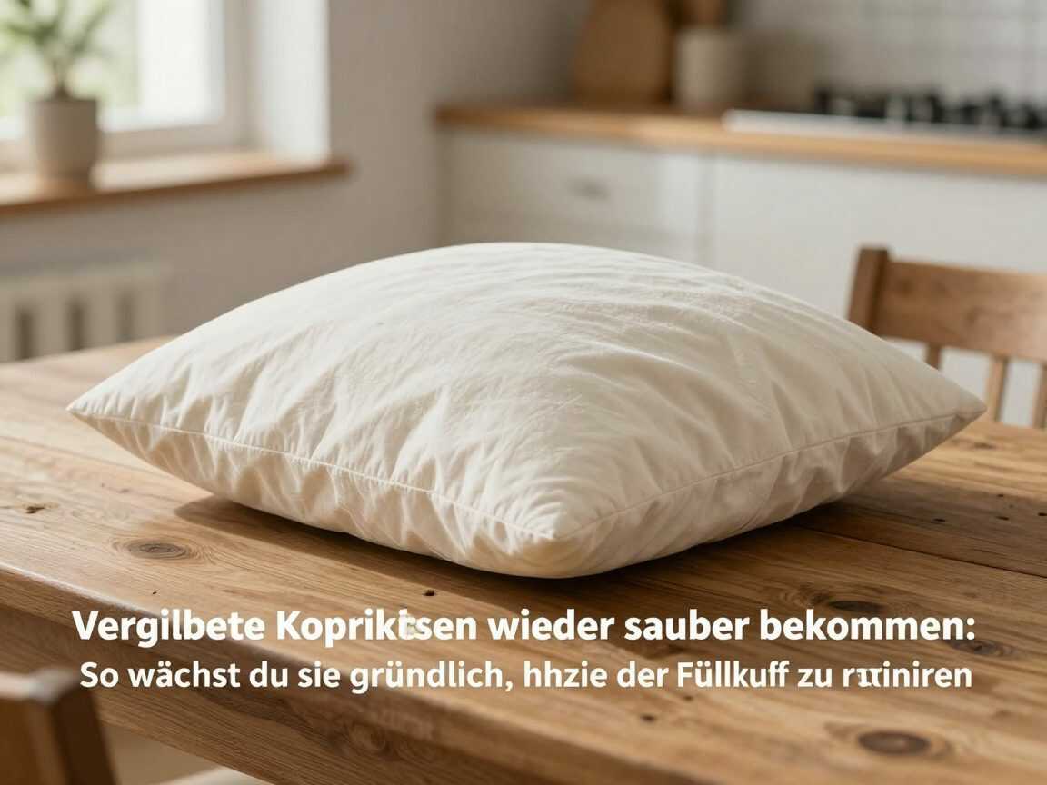 Vergilbte Kopfkissen wieder sauber bekommen: So wäschst du sie gründlich, ohne die Füllung zu ruinieren