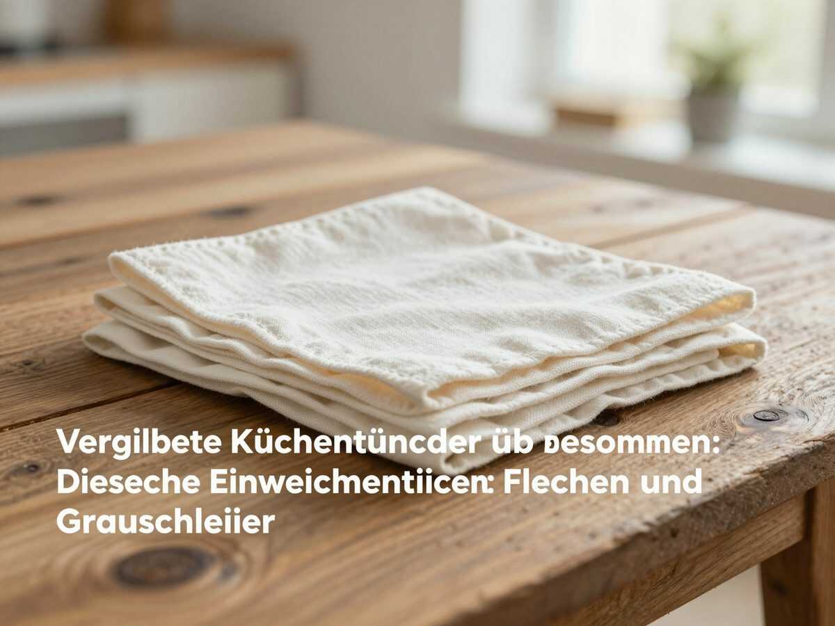 Vergilbte Küchentücher wieder weiß bekommen: Diese einfache Einweichmethode löst Flecken und Grauschleier
