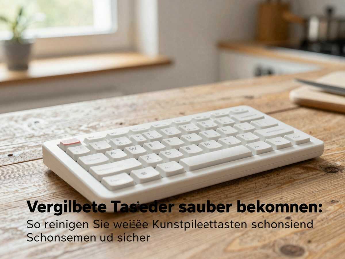 Vergilbte Tastatur wieder sauber bekommen: So reinigen Sie weiße Kunststofftasten schonend und sicher