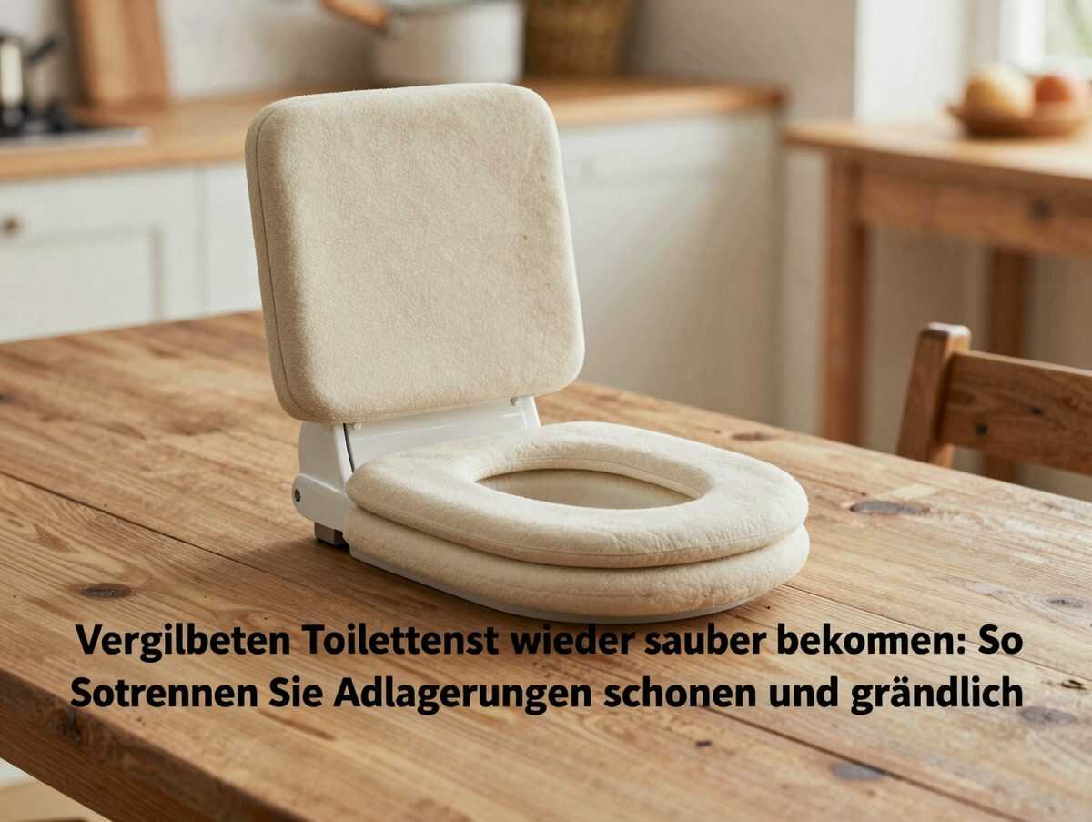 Vergilbten Toilettensitz wieder sauber bekommen: So entfernen Sie Ablagerungen schonend und gründlich