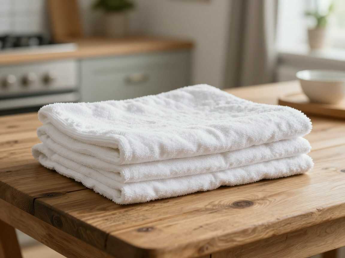 Vergraute Handtücher? Mit Natron werden sie hygienisch frisch und sichtbar sauberer