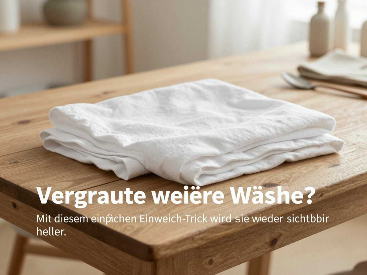 Vergraute weiße Wäsche? Mit diesem einfachen Einweich-Trick wird sie wieder sichtbar heller