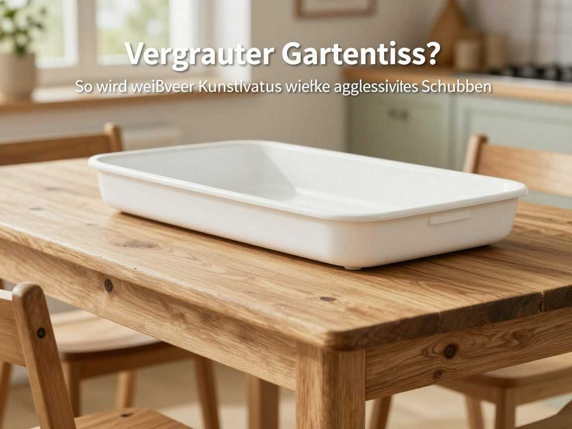 Vergrauter Gartentisch? So wird weißer Kunststoff wieder sauber – ohne aggressives Schrubben