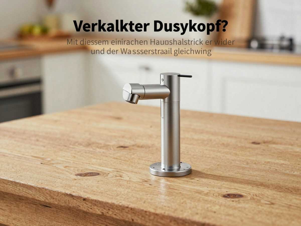 Verkalkter Duschkopf? Mit diesem einfachen Haushaltstrick wird er wieder sauber und der Wasserstrahl gleichmäßig
