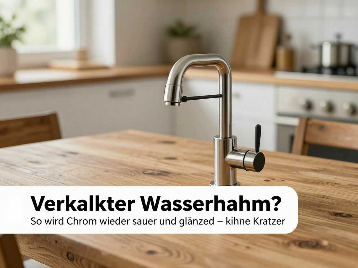 Verkalkter Wasserhahn? So wird Chrom wieder sauber und glänzend – ohne Kratzer