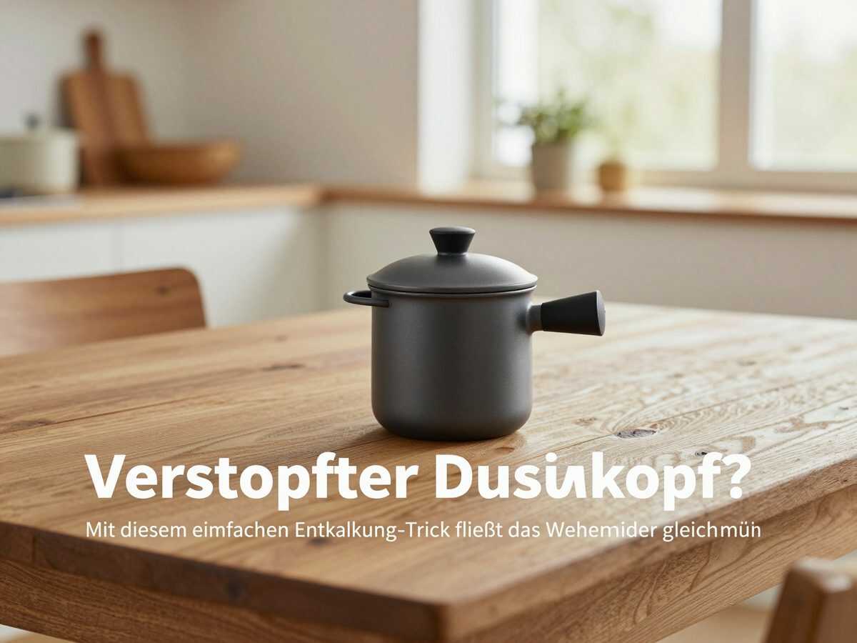 Verstopfter Duschkopf? Mit diesem einfachen Entkalkungs-Trick fließt das Wasser wieder gleichmäßig