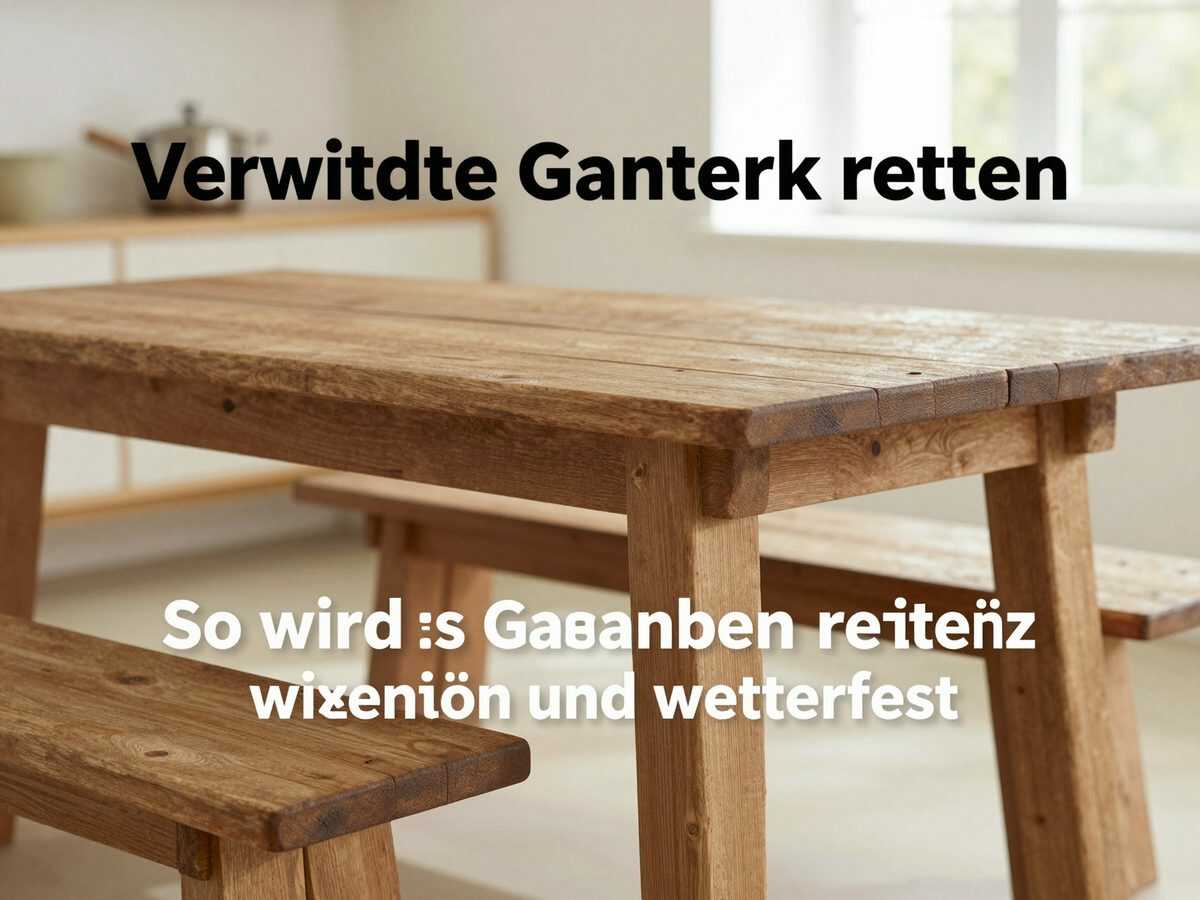 Verwitterte Gartenbank retten: So wird graues Holz wieder schön und wetterfest