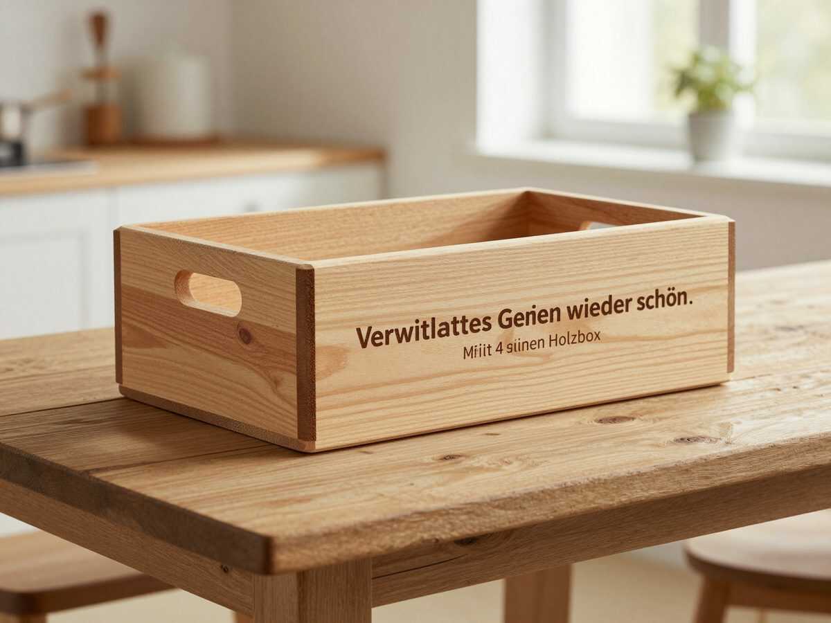 Verwittertes Gartenholz wieder schön: Mit diesen 4 Schritten sieht deine Holzbox fast wie neu aus