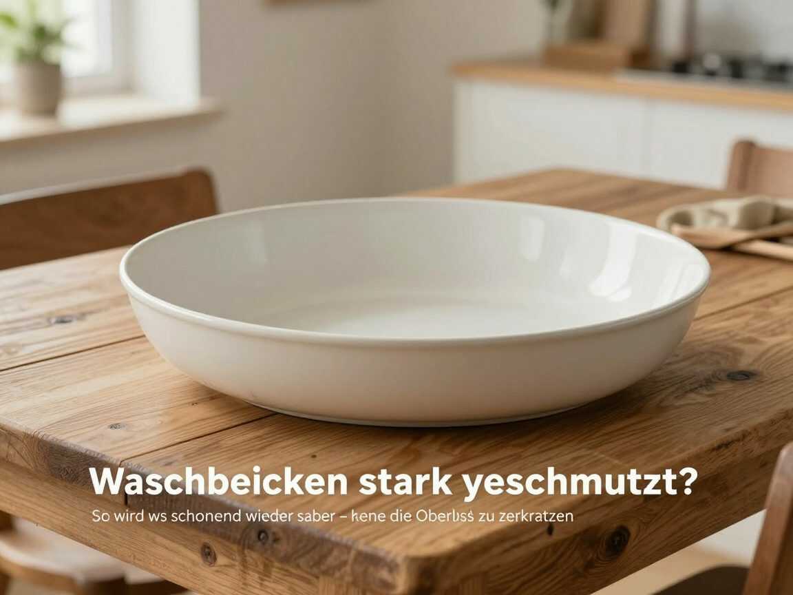 Waschbecken stark verschmutzt? So wird es schonend wieder sauber – ohne die Oberfläche zu zerkratzen