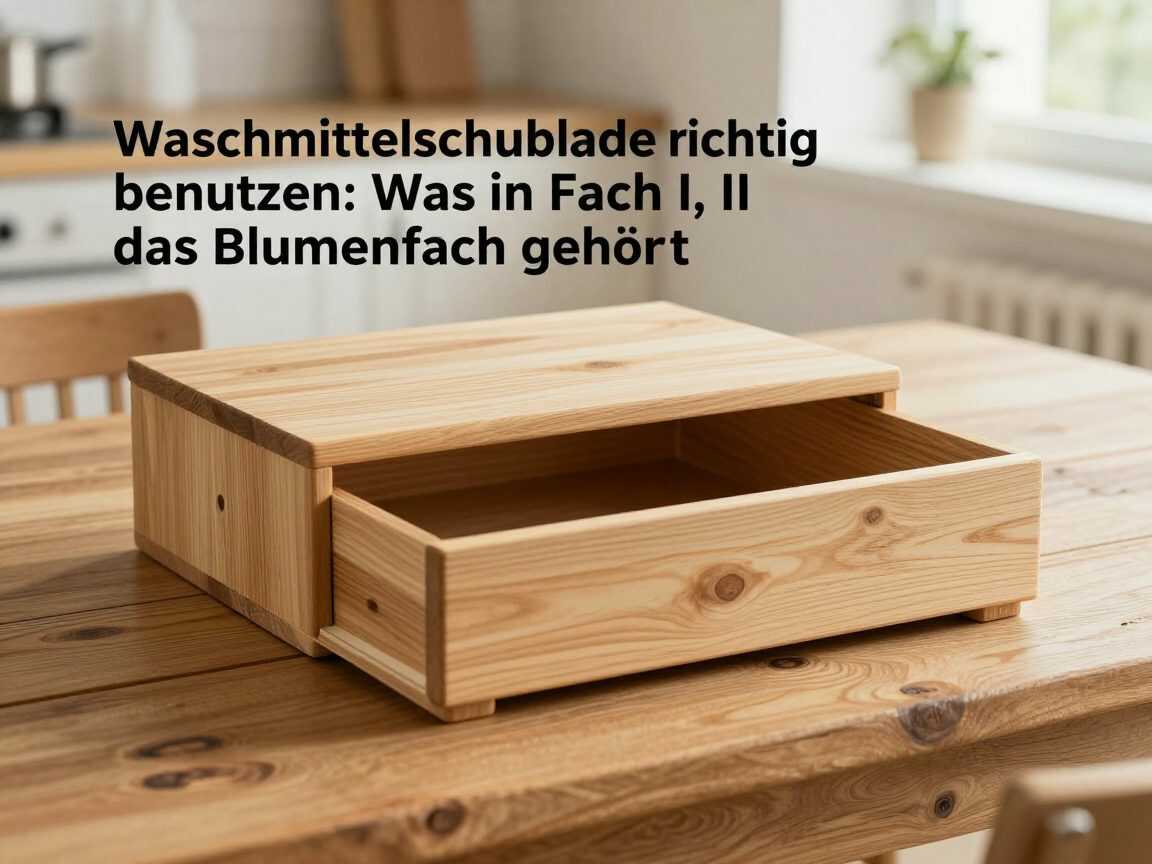 Waschmittelschublade richtig benutzen: Was in Fach I, II und das Blumenfach gehört