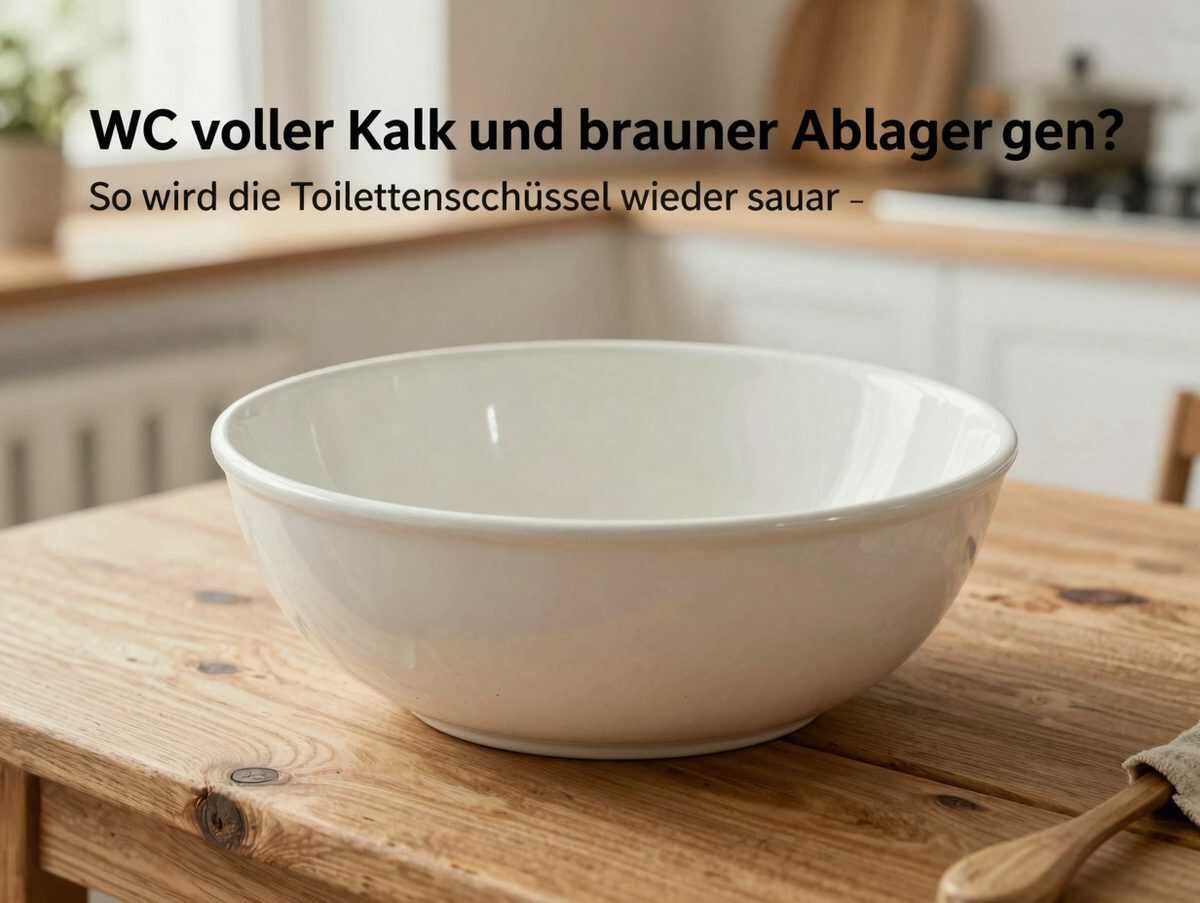 WC voller Kalk und brauner Ablagerungen? So wird die Toilettenschüssel wieder sauber – ohne aggressive Mischungen