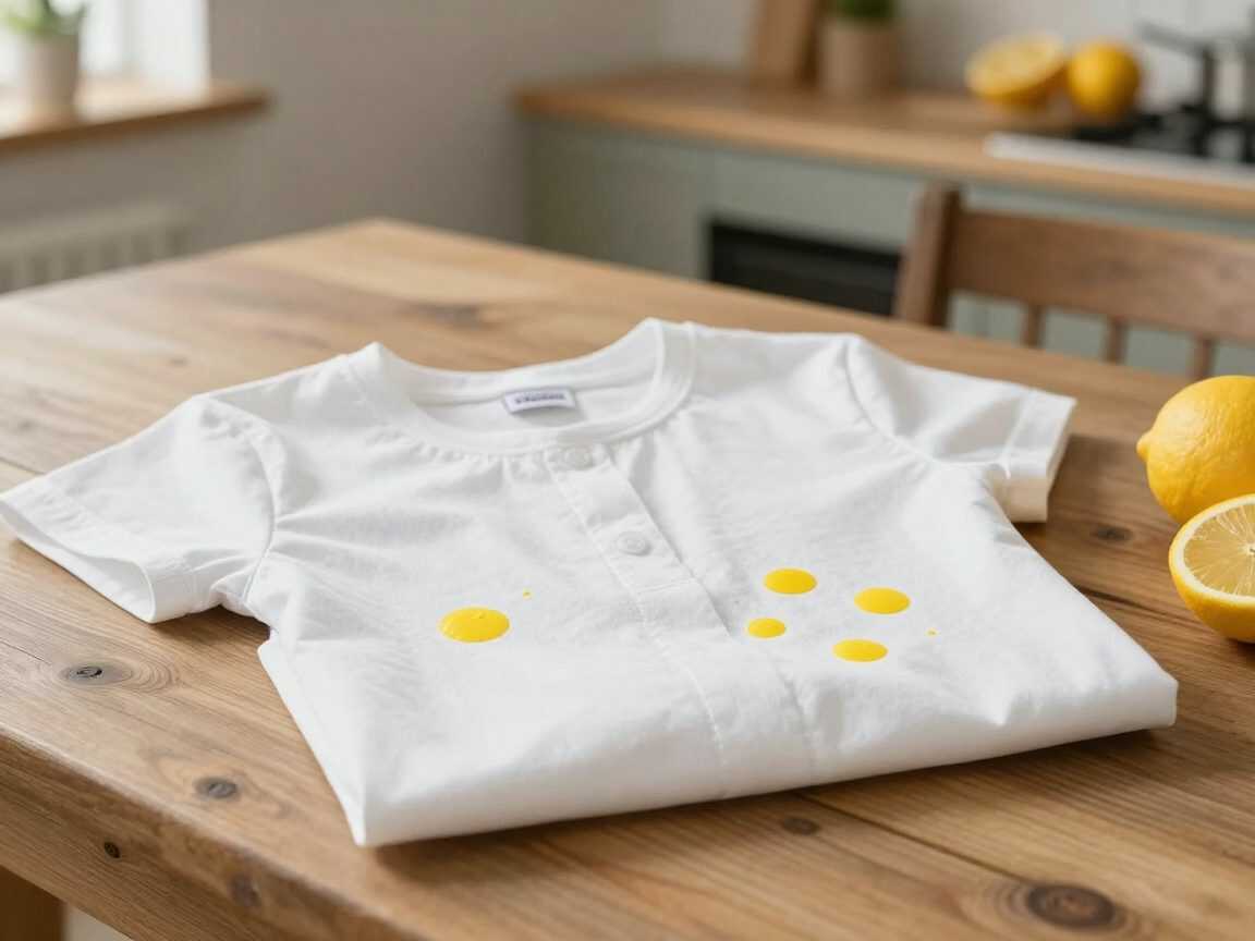 Weiße Kleidung mit gelben Flecken? So setzt du Zitrone und Salz richtig ein
