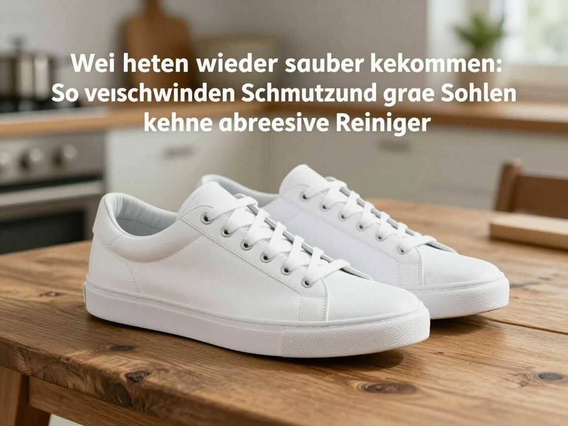 Weiße Sneaker wieder sauber bekommen: So verschwinden Schmutz und graue Sohlen ohne aggressive Reiniger