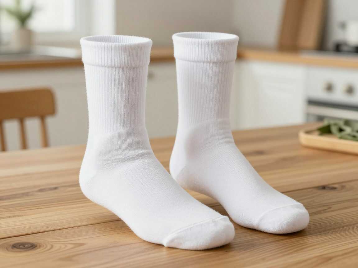 Weiße Socken wieder strahlend sauber: Mit dieser Vorbehandlung verschwinden graue Sohlen deutlich leichter