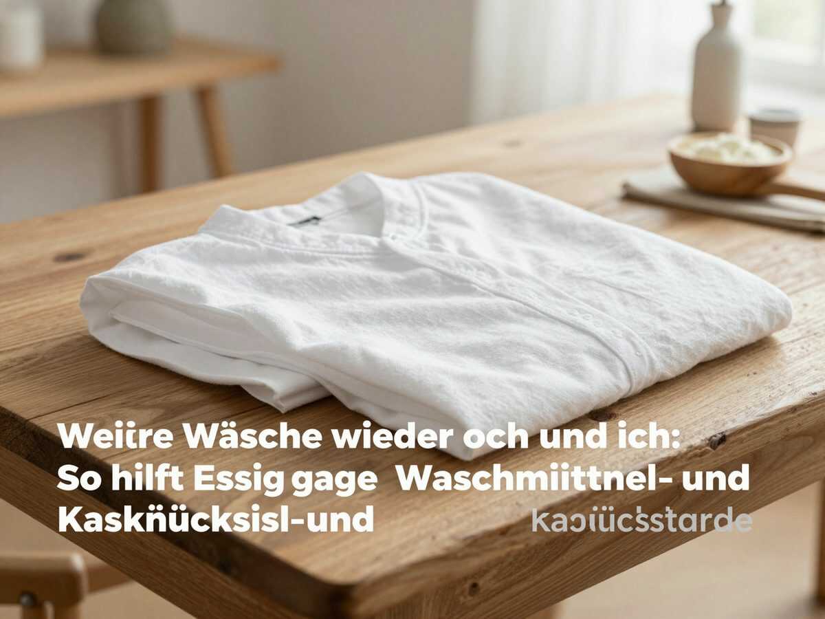 Weiße Wäsche wieder frisch und weich: So hilft Essig gegen Waschmittel- und Kalkrückstände