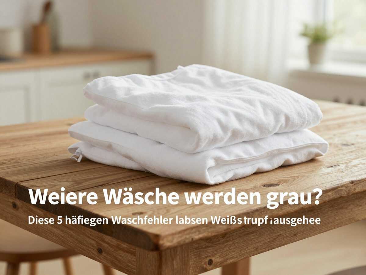Weiße Wäsche wird grau? Diese 5 häufigen Waschfehler lassen Weißes stumpf aussehen