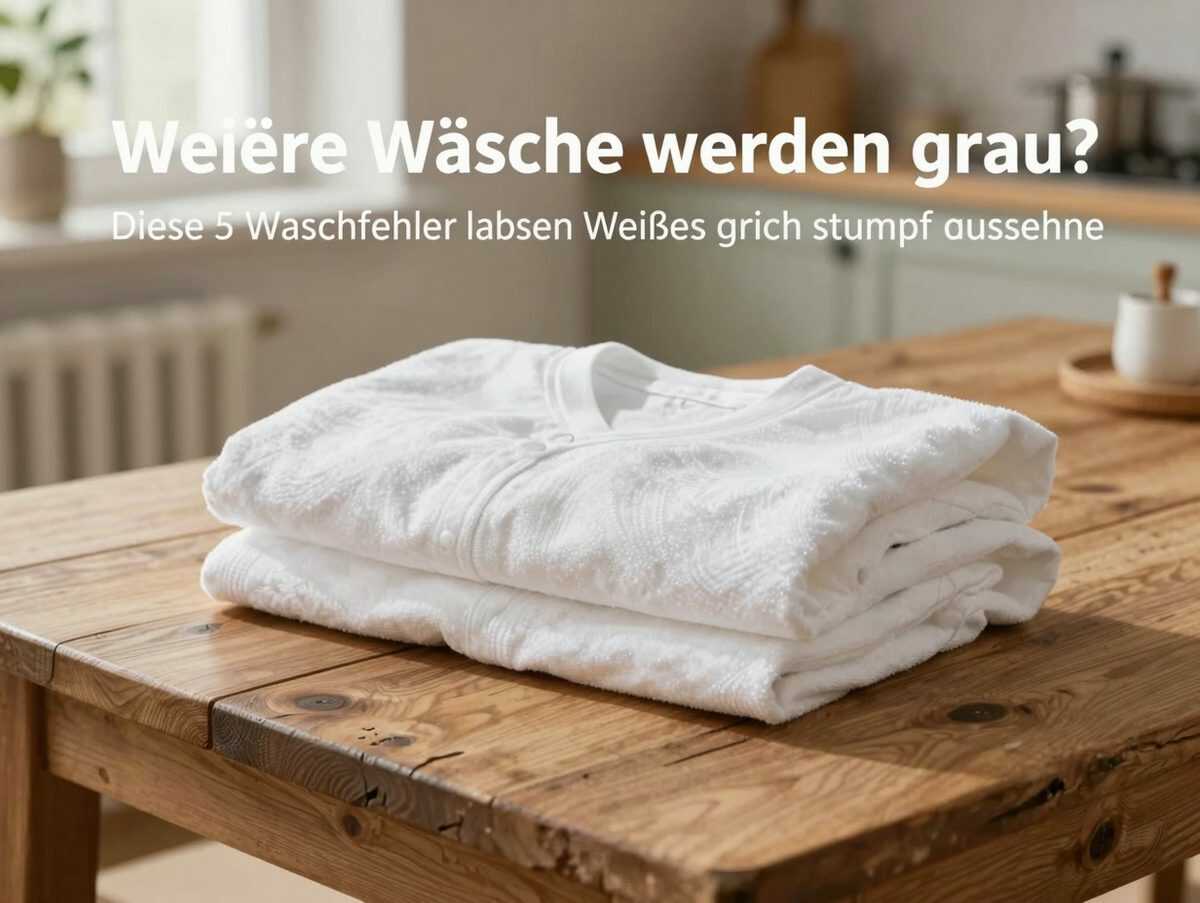 Weiße Wäsche wird grau? Diese 5 Waschfehler lassen Weißes schnell stumpf aussehen