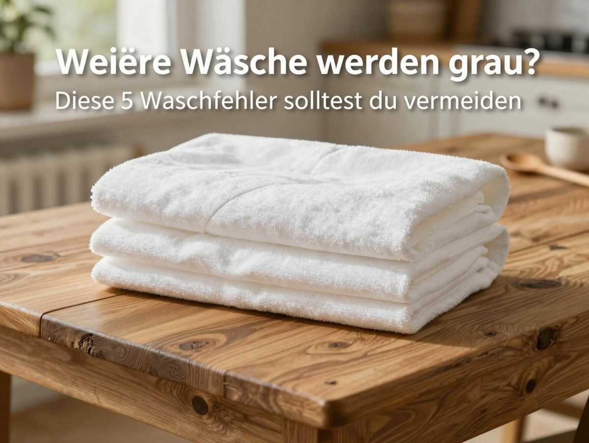 Weiße Wäsche wird grau? Diese 5 Waschfehler solltest du vermeiden