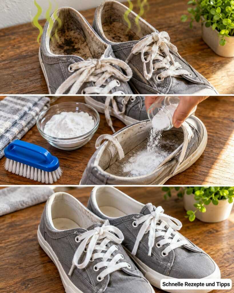 Schuhe riechen unangenehm? Mit diesem einfachen Natron-Trick werden sie über Nacht wieder frisch